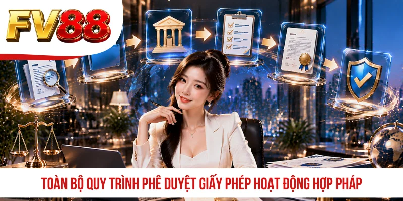 Toàn bộ quy trình phê duyệt giấy phép hoạt động hợp pháp
